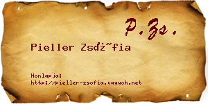 Pieller Zsófia névjegykártya